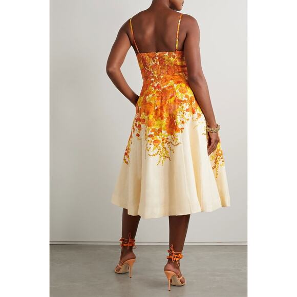 ❤️Zimmermann High Tide Picnic Linen Midi Dress❤️ - Picture 3 of 3